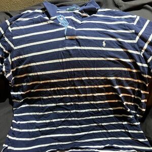 Polo by Ralph Lauren Men's Navy Striped Shirt